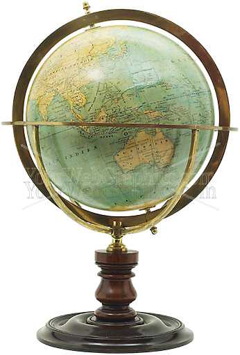 photo - antique-brass-and-wooden-globe-1-jpg